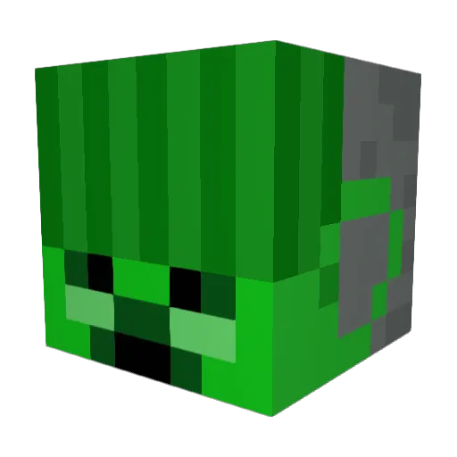 itzzBacpros Minecraft avatar head, 3D render