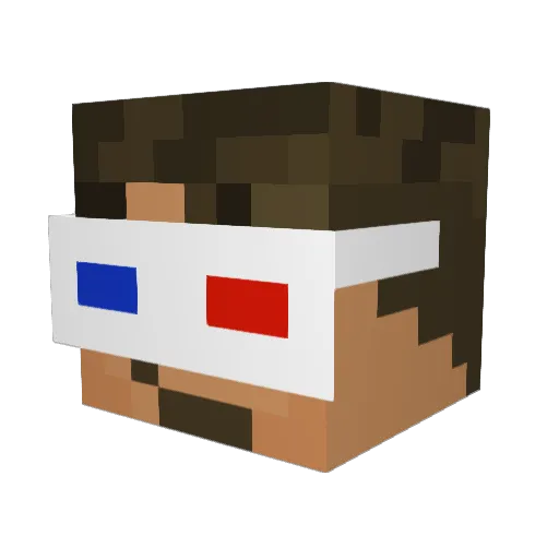 itzzDomas Minecraft avatar head, 3D render