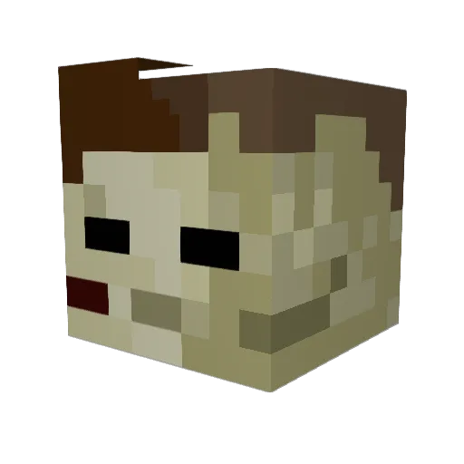 itzzethan420 Minecraft avatar head, 3D render