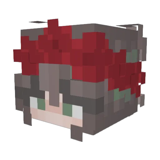 itzzroos Minecraft avatar head, 3D render