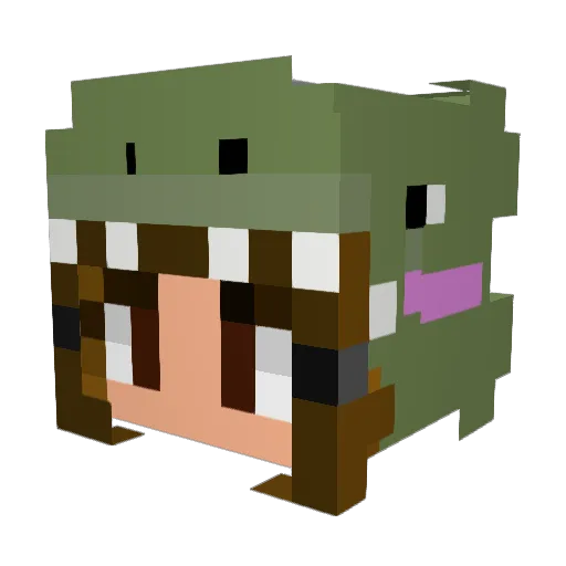 itzzz_laura Minecraft avatar head, 3D render