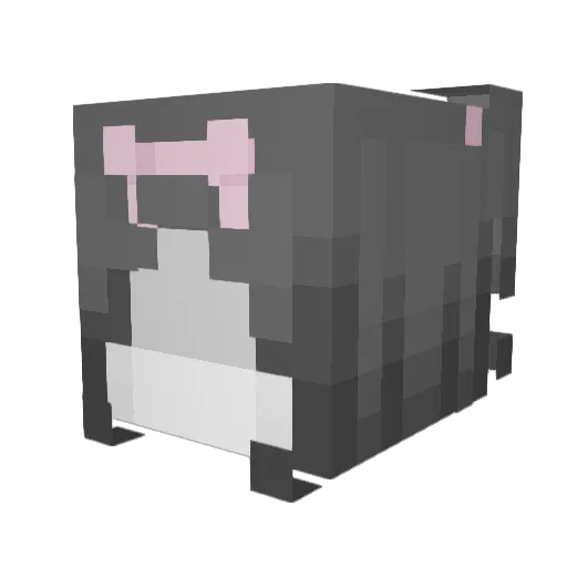 iu_uZZ Minecraft avatar head, 3D render