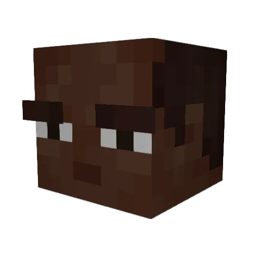 iualfsd1 Minecraft avatar head, 3D render