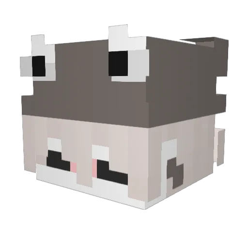iubbo Minecraft avatar head, 3D render