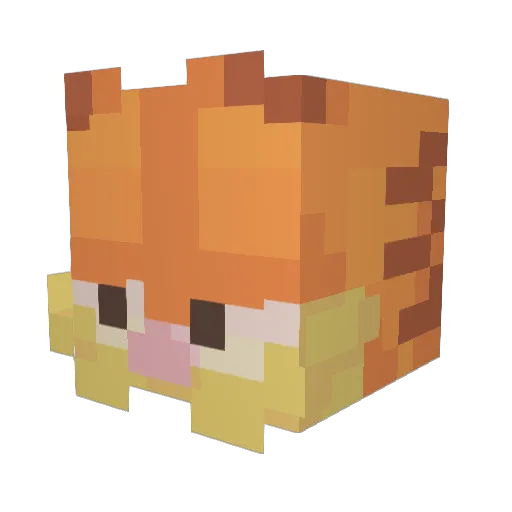 iudax Minecraft avatar head, 3D render