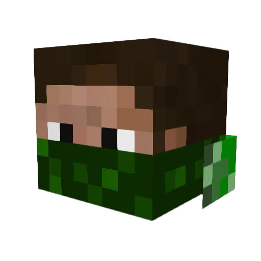 iudicium Minecraft avatar head, 3D render