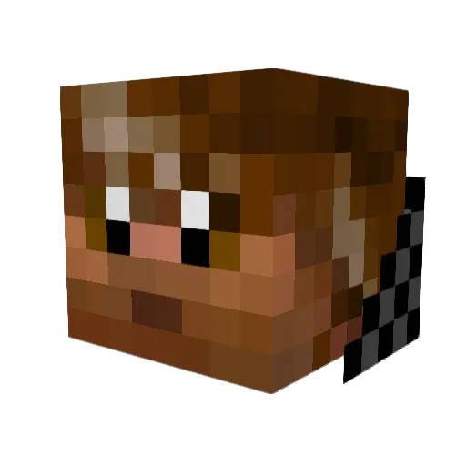 iughfiungjd Minecraft avatar head, 3D render