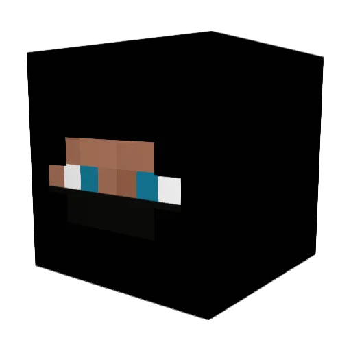 iumbe Minecraft avatar head, 3D render