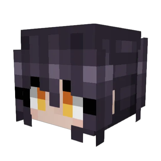 iuoi Minecraft avatar head, 3D render