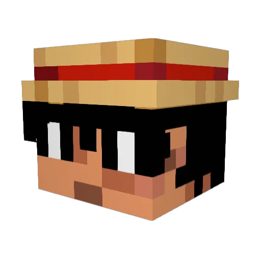 iurage Minecraft avatar head, 3D render