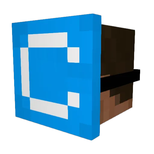 iusemacro Minecraft avatar head, 3D render