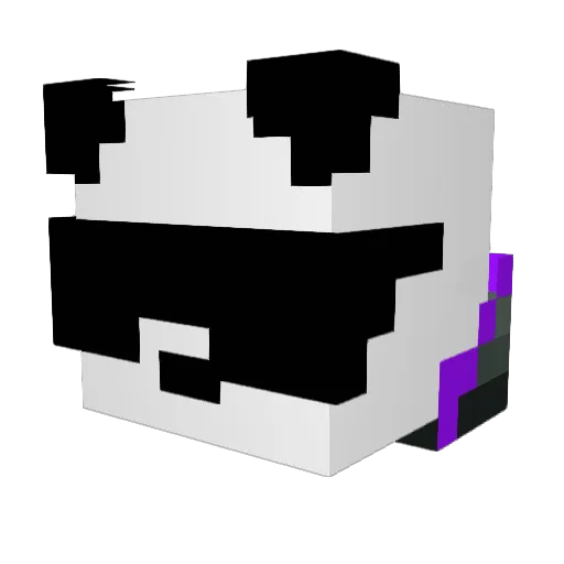 iuvt Minecraft avatar head, 3D render