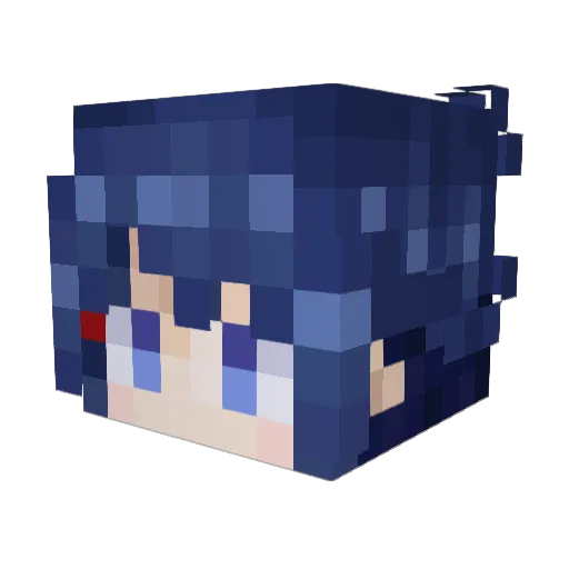 iv0ryy_ Minecraft avatar head, 3D render