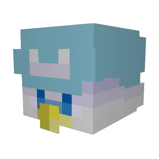 iv4m13 Minecraft avatar head, 3D render