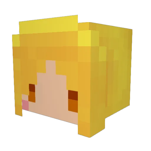 ivalice12 Minecraft avatar head, 3D render