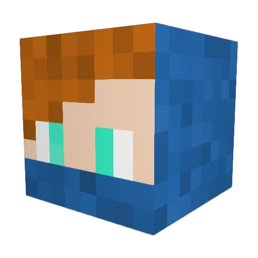 ivanalegre Minecraft avatar head, 3D render