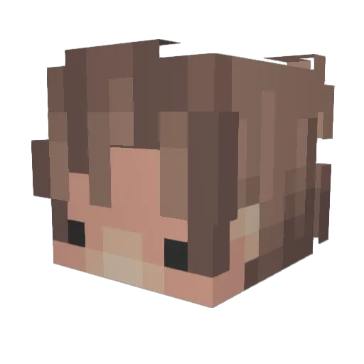 ivanddd Minecraft avatar head, 3D render