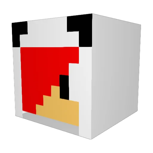 ivanelisoff Minecraft avatar head, 3D render