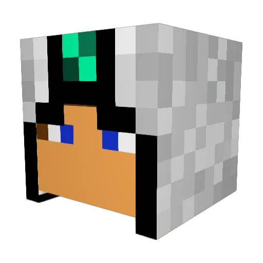 ivanhino Minecraft avatar head, 3D render