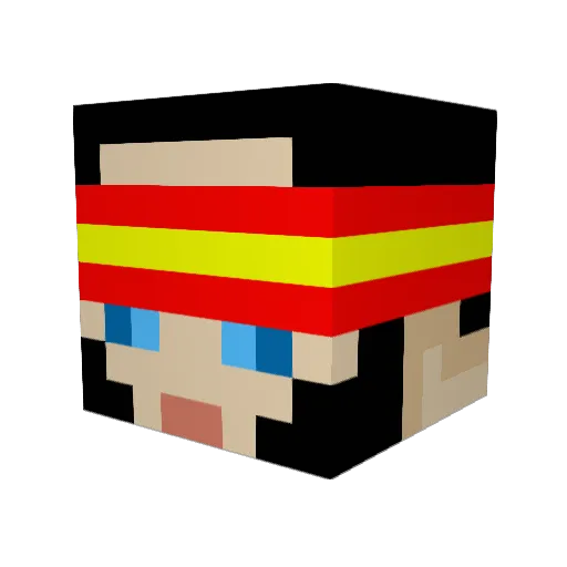 ivaniky Minecraft avatar head, 3D render