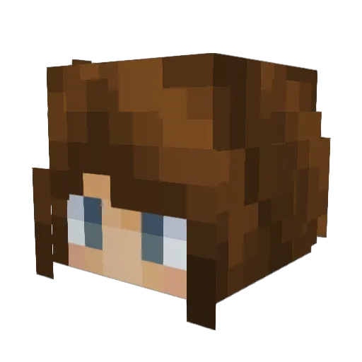 ivanitaa Minecraft avatar head, 3D render