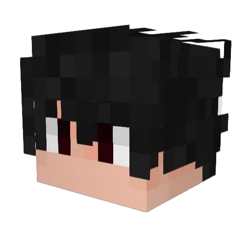 ivannext Minecraft avatar head, 3D render