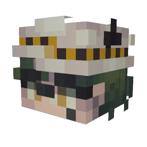 ivantill Minecraft avatar head, 3D render