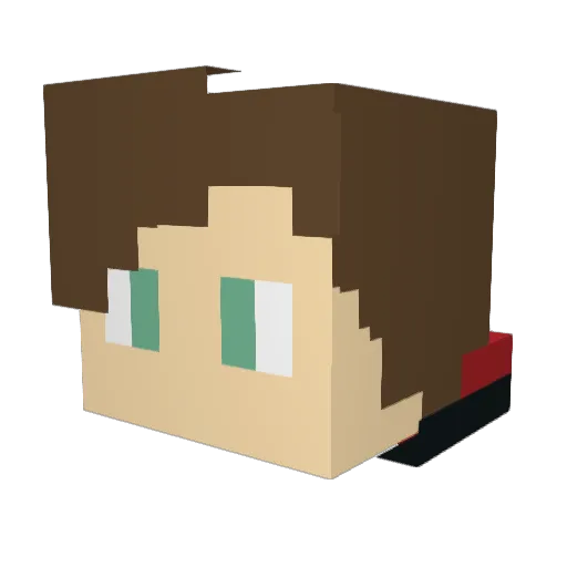 ivantopia Minecraft avatar head, 3D render