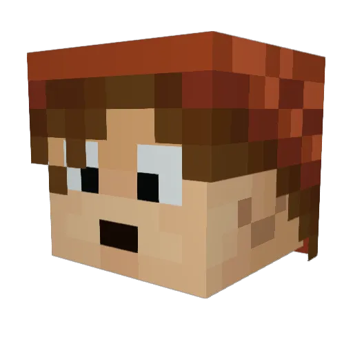 ivanvr8 Minecraft avatar head, 3D render