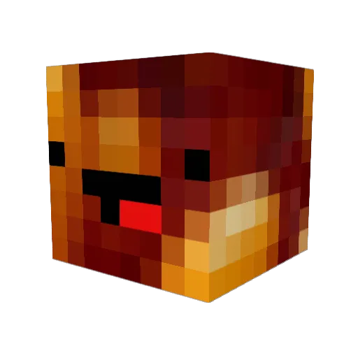 ivbean Minecraft avatar head, 3D render