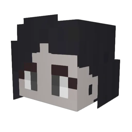 ivchoBG Minecraft avatar head, 3D render
