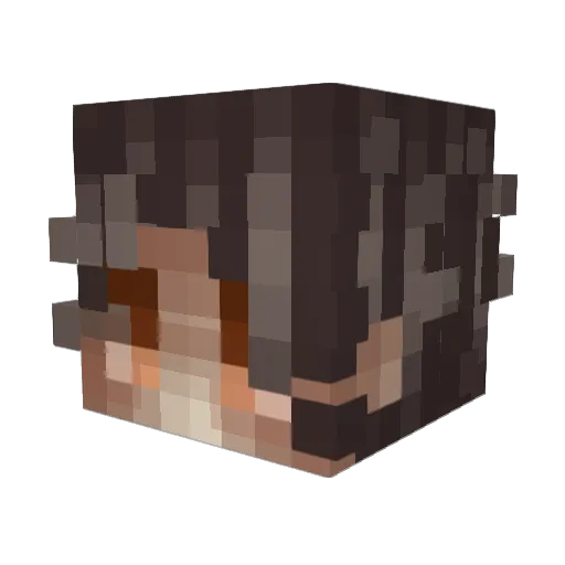 ivda Minecraft avatar head, 3D render