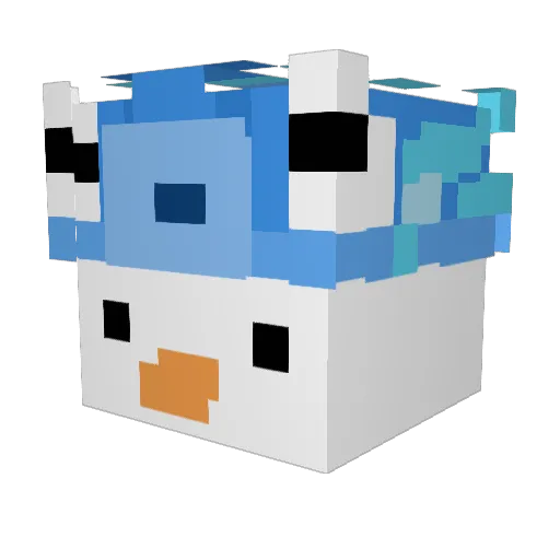 iveslept Minecraft avatar head, 3D render