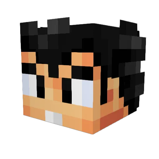 ivgaro Minecraft avatar head, 3D render