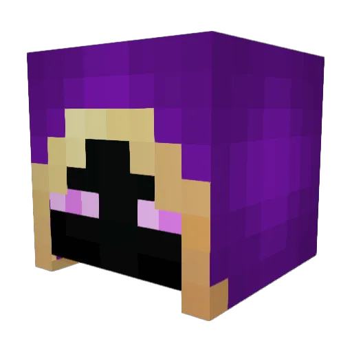 iviGhost Minecraft avatar head, 3D render