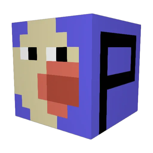 ivnortizle Minecraft avatar head, 3D render