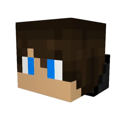 ivokloeg Minecraft avatar head, 3D render