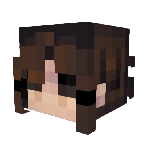 ivoryheart Minecraft avatar head, 3D render