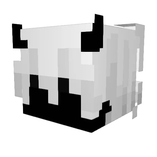 ivorykkj Minecraft avatar head, 3D render