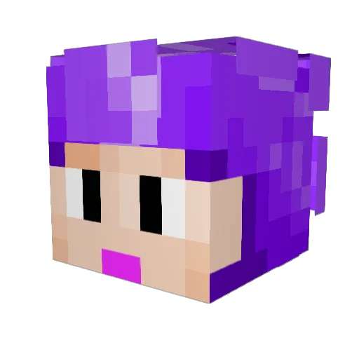 ivoryyapper Minecraft avatar head, 3D render