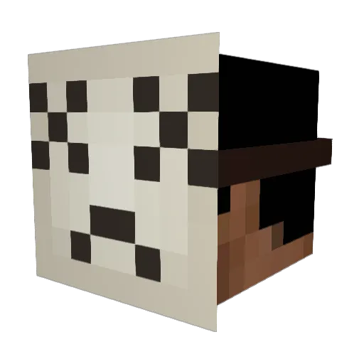 ivos Minecraft avatar head, 3D render