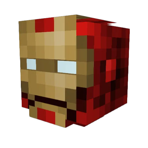 ivoswi Minecraft avatar head, 3D render