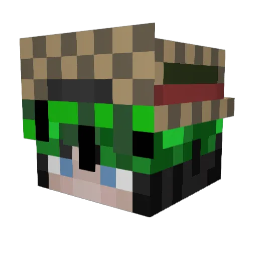 ivovloet Minecraft avatar head, 3D render