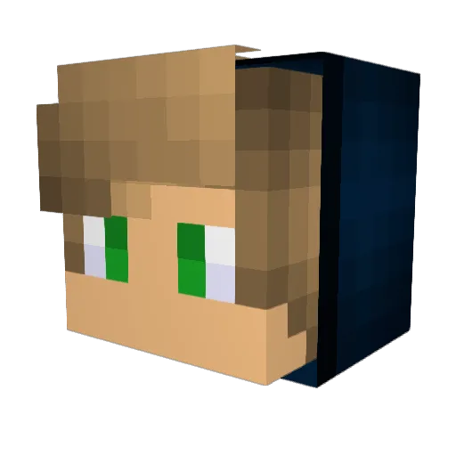 ivt18 Minecraft avatar head, 3D render