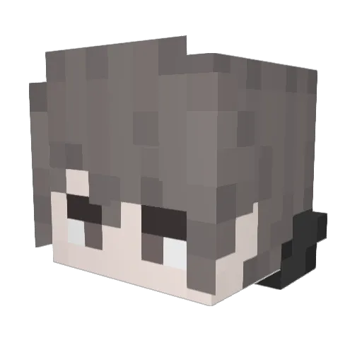ivumiru Minecraft avatar head, 3D render