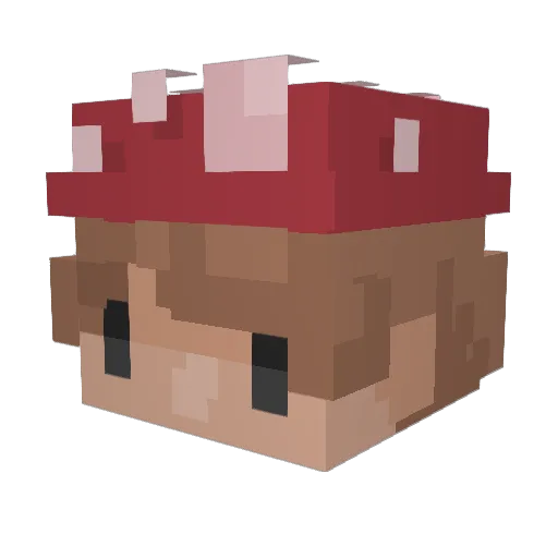 ivxnitty Minecraft avatar head, 3D render