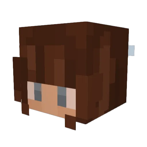 ivybear_ Minecraft avatar head, 3D render