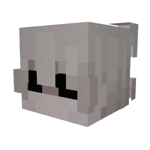 ivyhubi Minecraft avatar head, 3D render