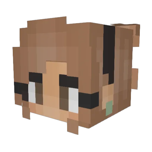 ivysheep Minecraft avatar head, 3D render