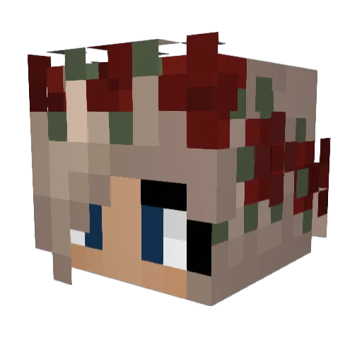 ivyy123 Minecraft avatar head, 3D render